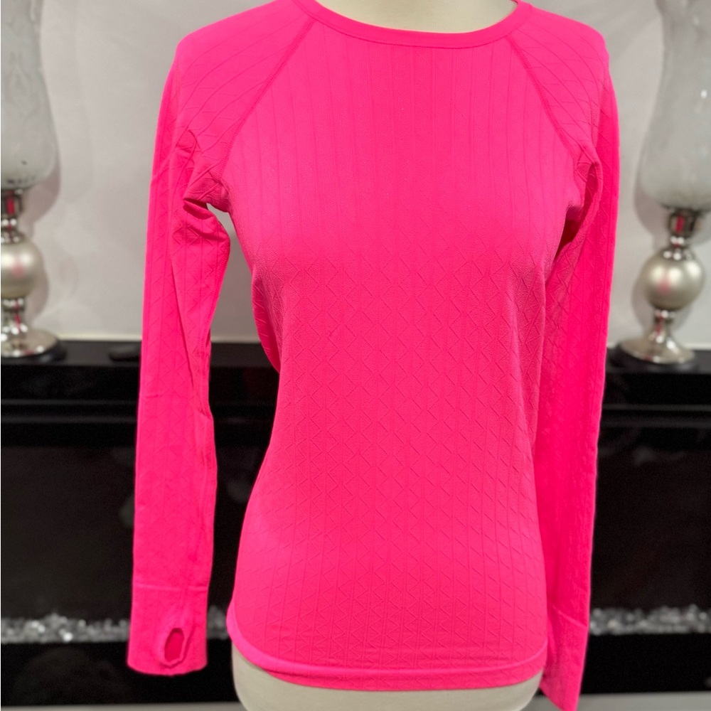Victoria’s Secret VINTAGE VSX Sports Neon Pink Athletic Running Top